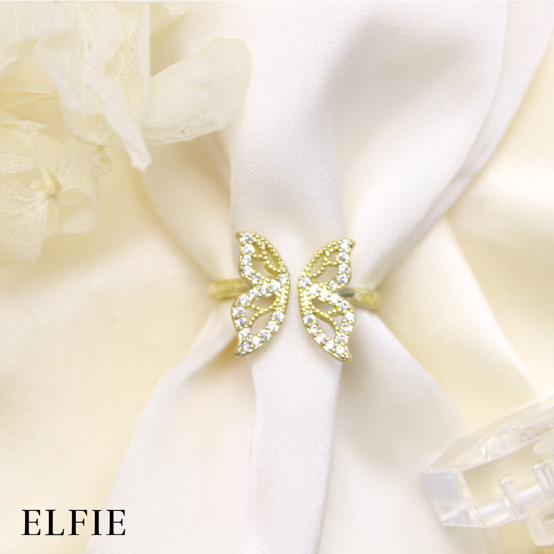 Gold Open Butterfly 18K Ring