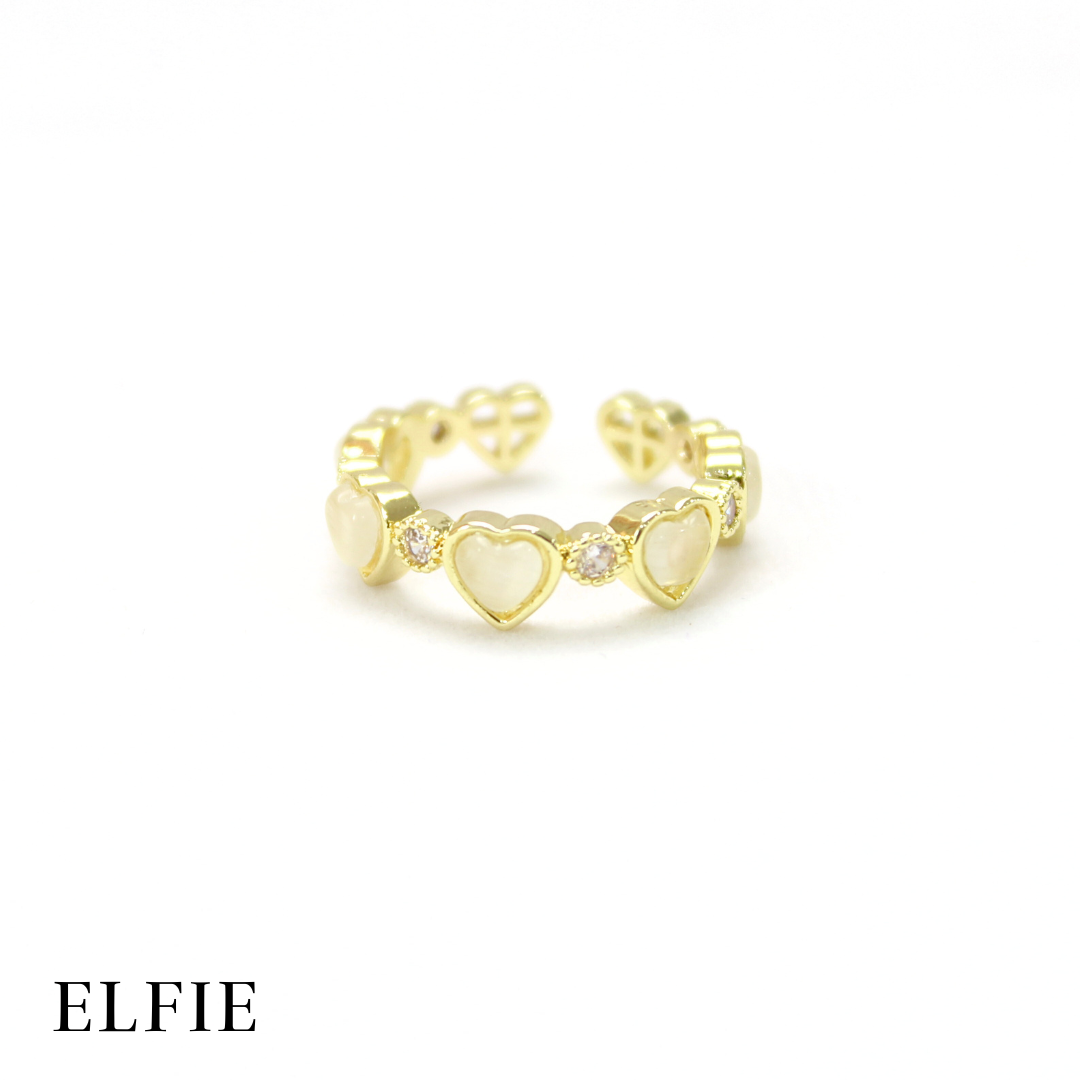 Dainty Heart 18K Ring