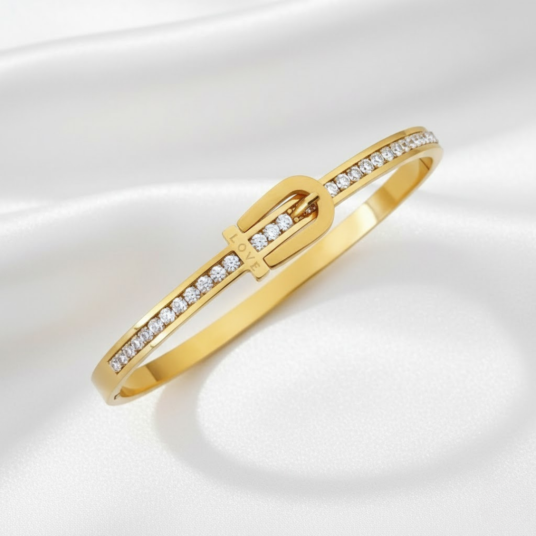 Atelier Lock Gold Titanium Bangle