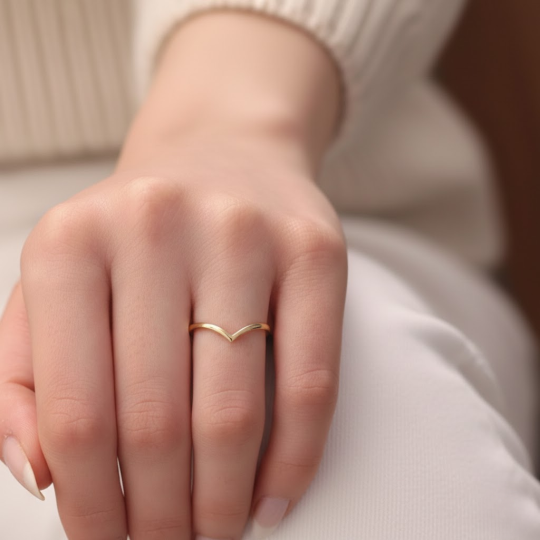 Vanya Rose Gold Titanium Ring