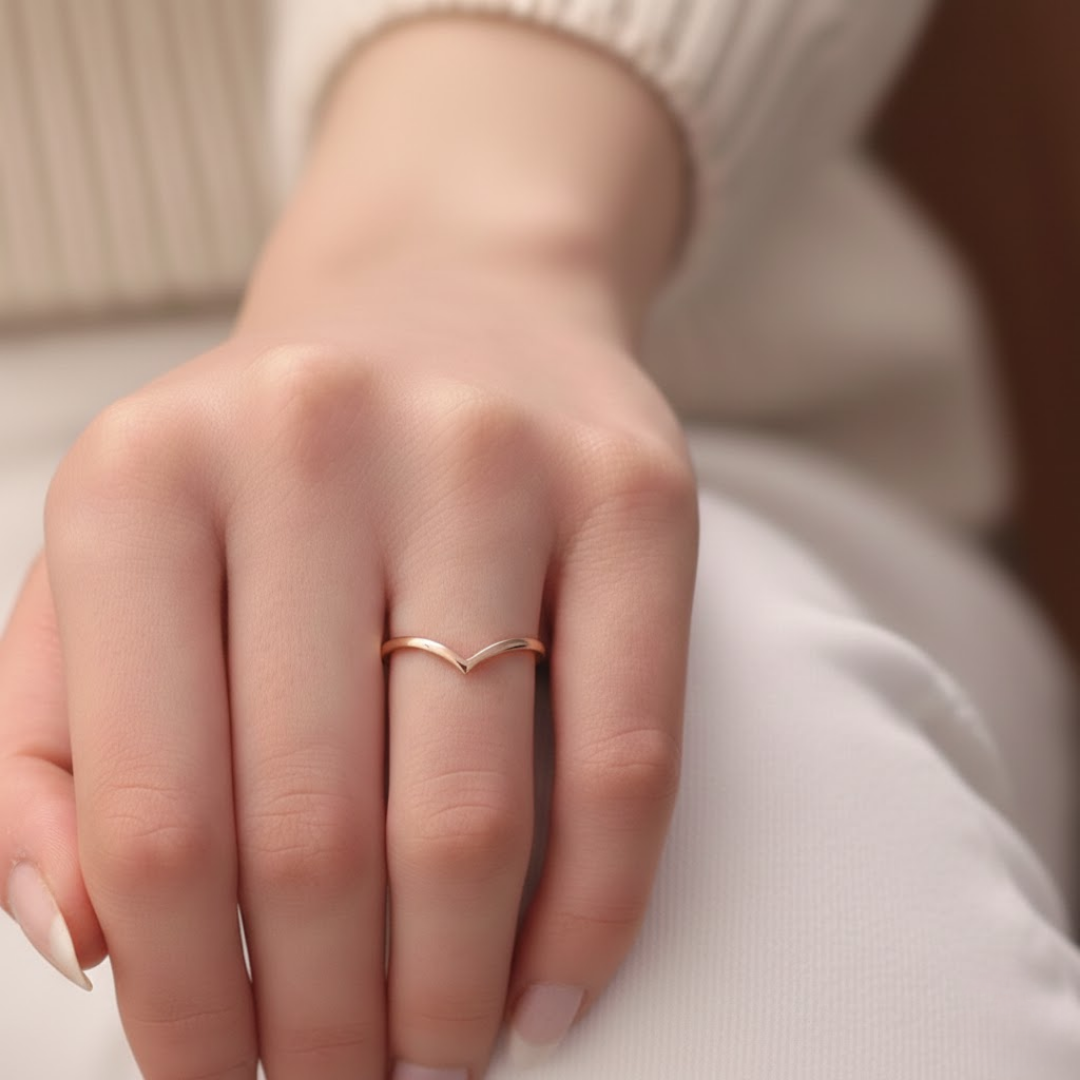 Vanya Rose Gold Titanium Ring