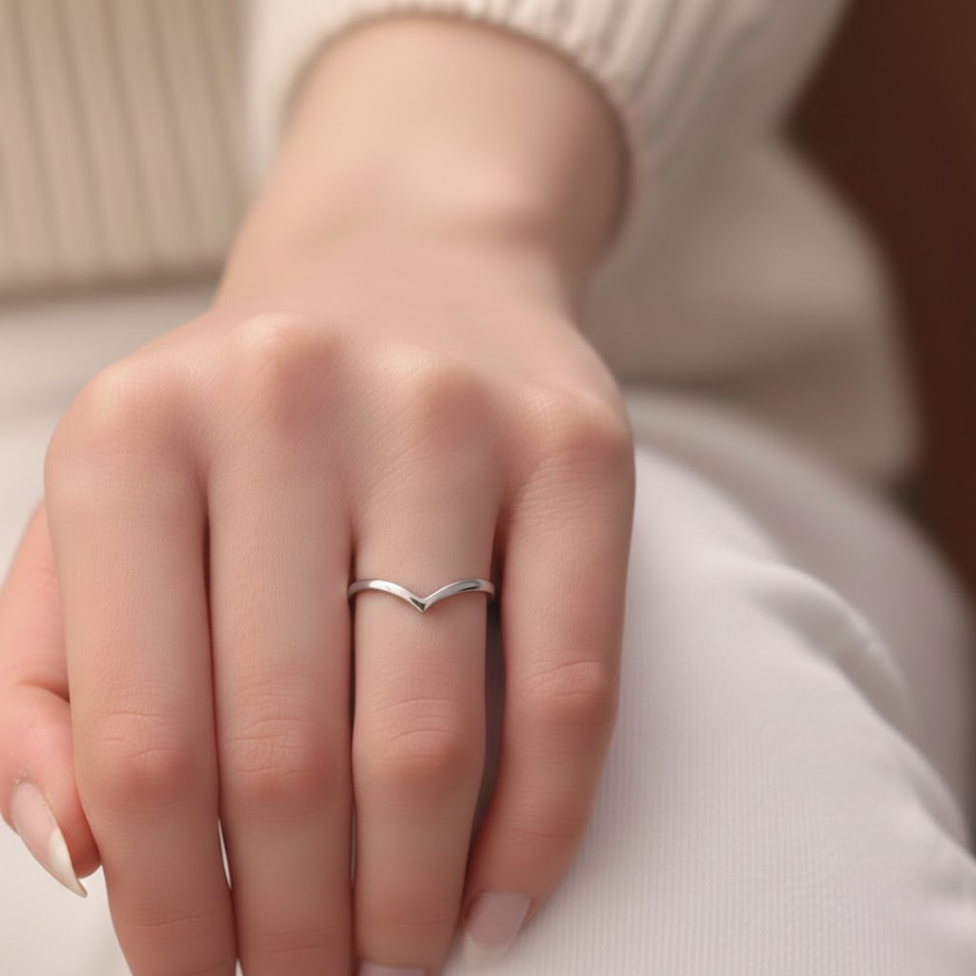 Vanya Gold Titanium Ring