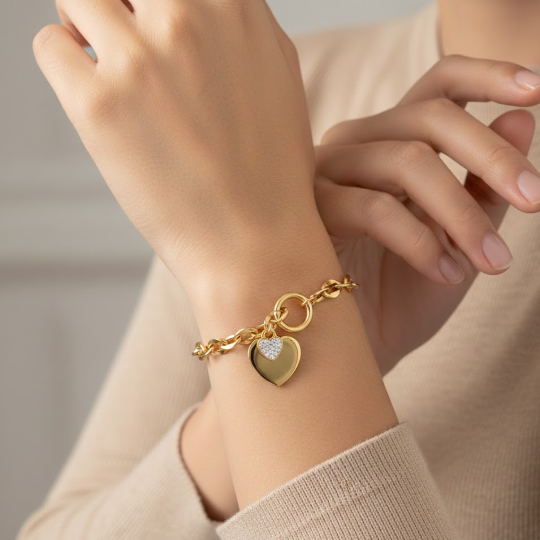 Eternal Love Titanium Bracelet