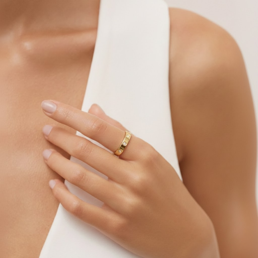 Elissa Rose Gold Titanium Ring