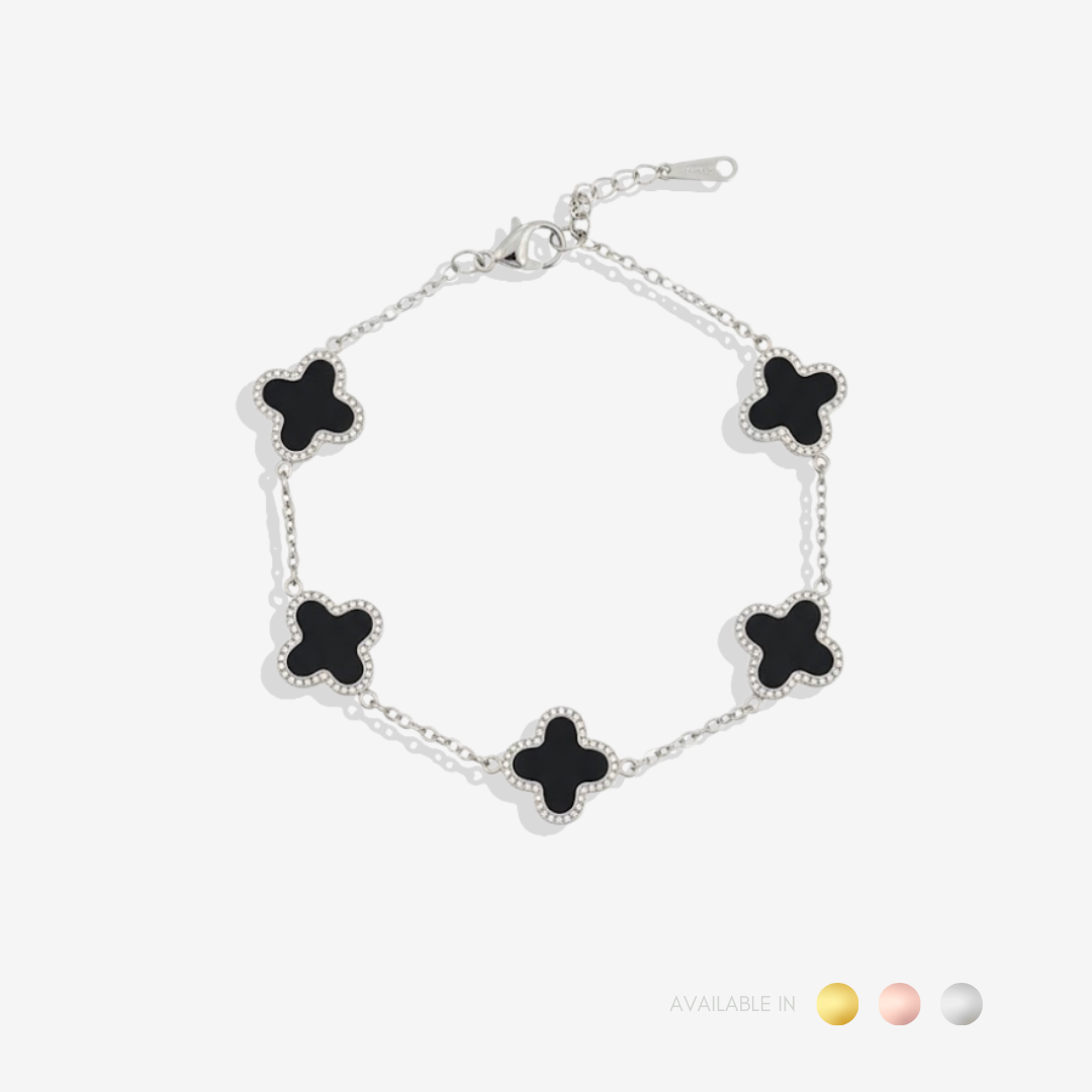 Velvet Noir Silver Titanium Bracelet