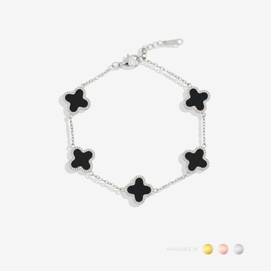 Velvet Noir Silver Titanium Bracelet