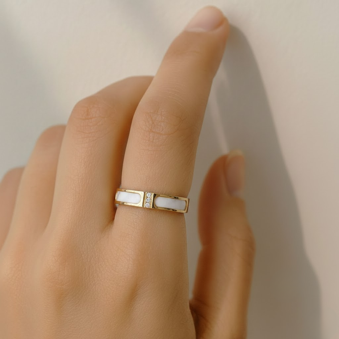 Alaia Gold Titanium Ring