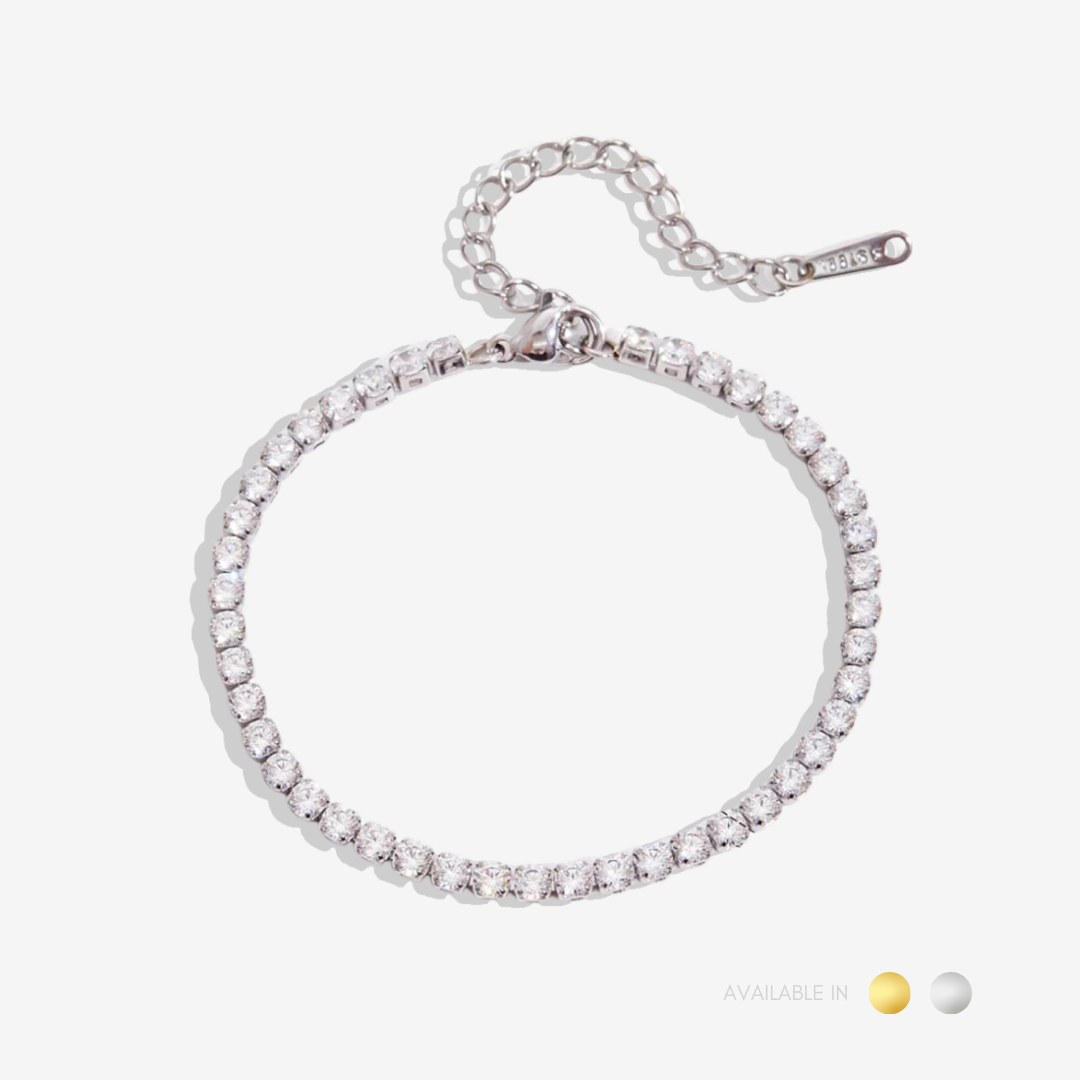 Alora Tennis Gold Titanium Bracelet