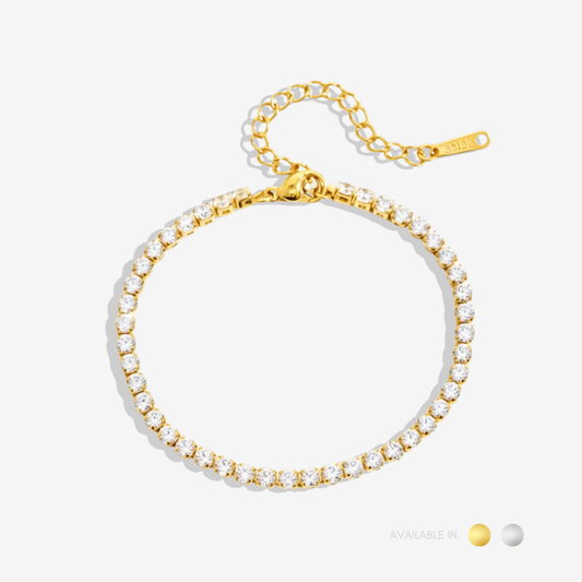 Alora Tennis Gold Titanium Bracelet