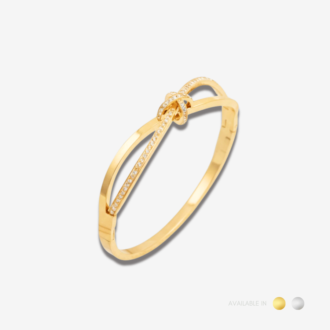 Althea Knot Gold Bangle