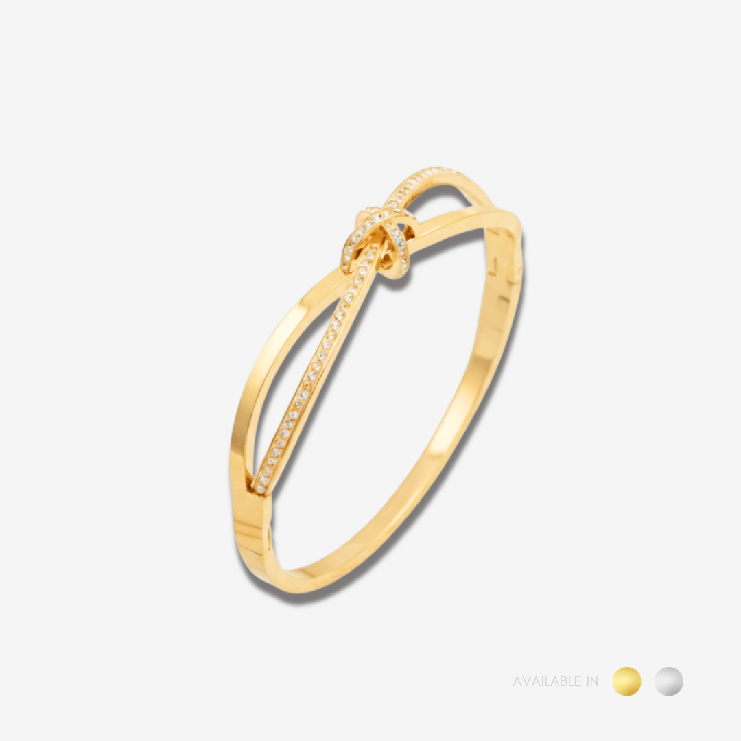 Althea Knot Silver Bangle