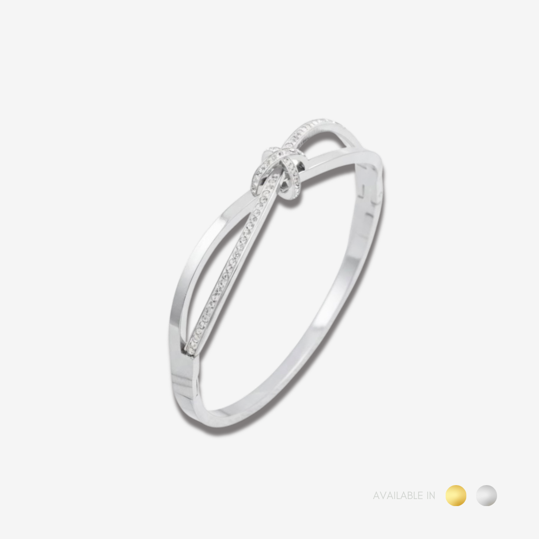 Althea Knot Silver Bangle
