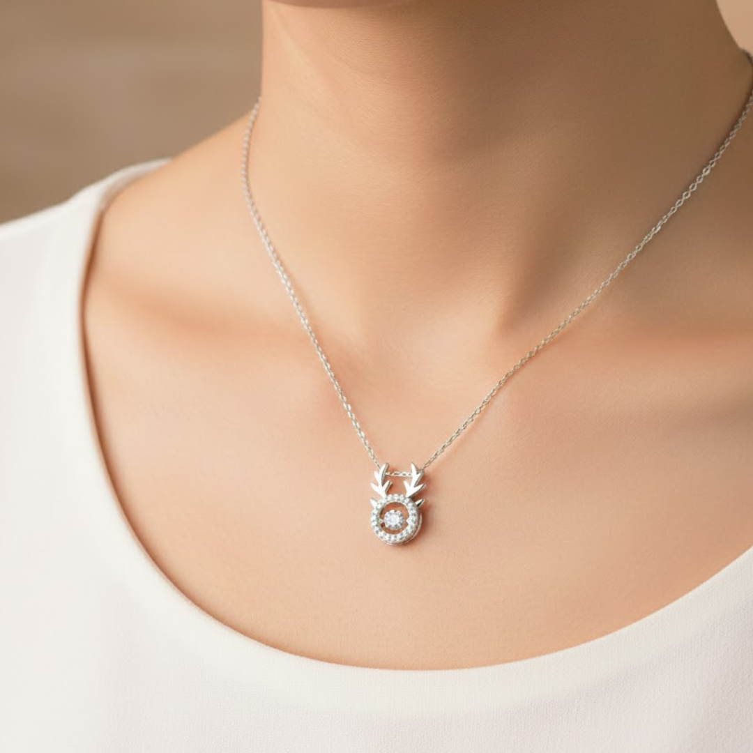Antler Whisper Titanium Necklace