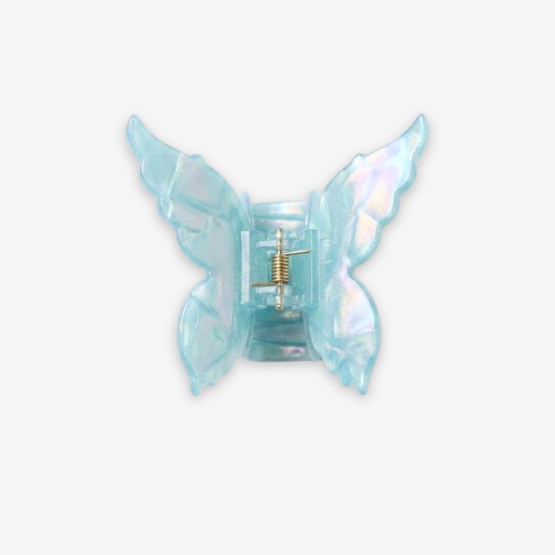 Whimsical Butterfly Aqua Hydrangea Hair Clip Accessories
