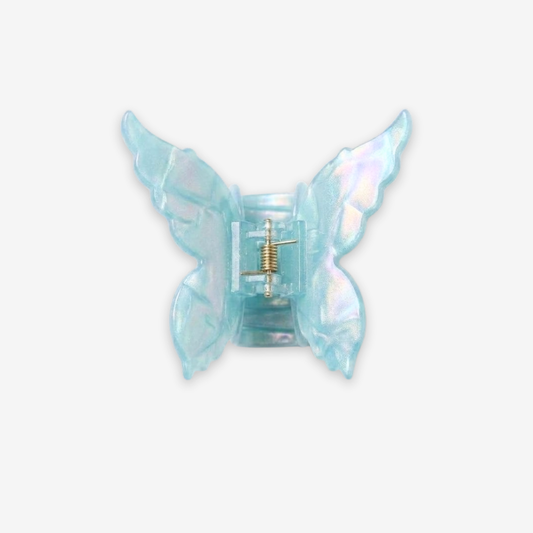 Whimsical Butterfly Aqua Hydrangea Hair Clip Accessories