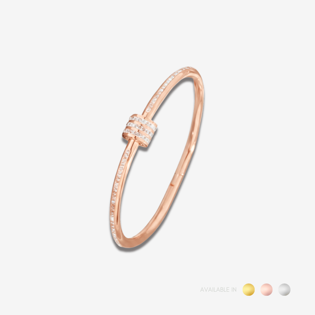 Astra Luxe Silver Bangle