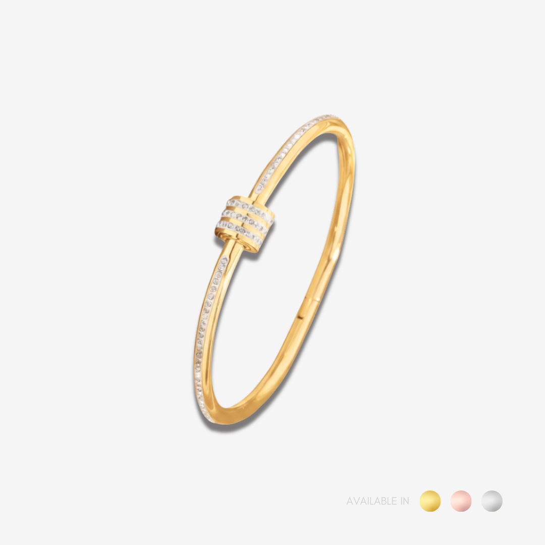 Astra Luxe Silver Bangle