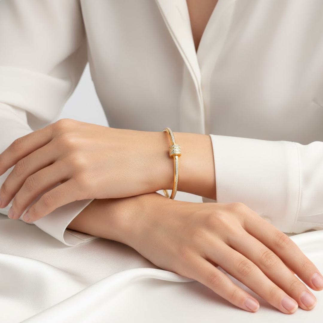 Astra Luxe Rose Gold Bangle