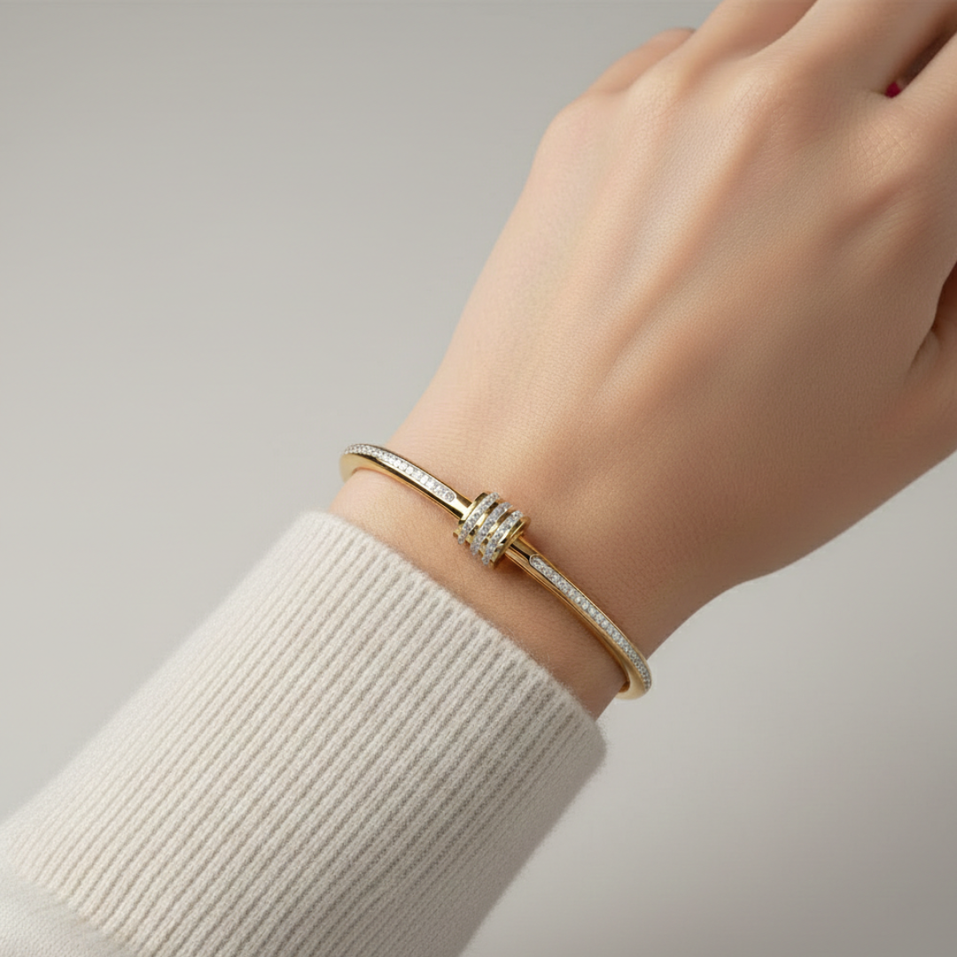Astra Luxe Rose Gold Bangle