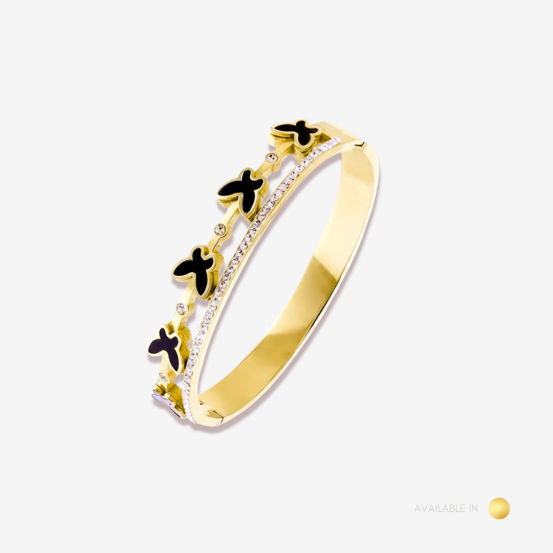 Papillon Link Gold Titanium Bangle
