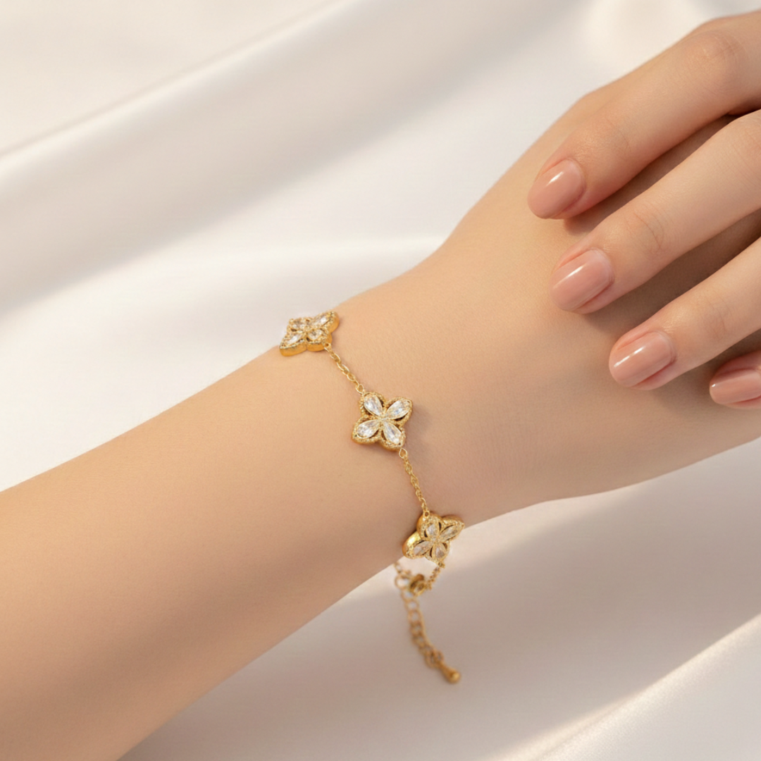 Aurora Fleur Titanium Bracelet