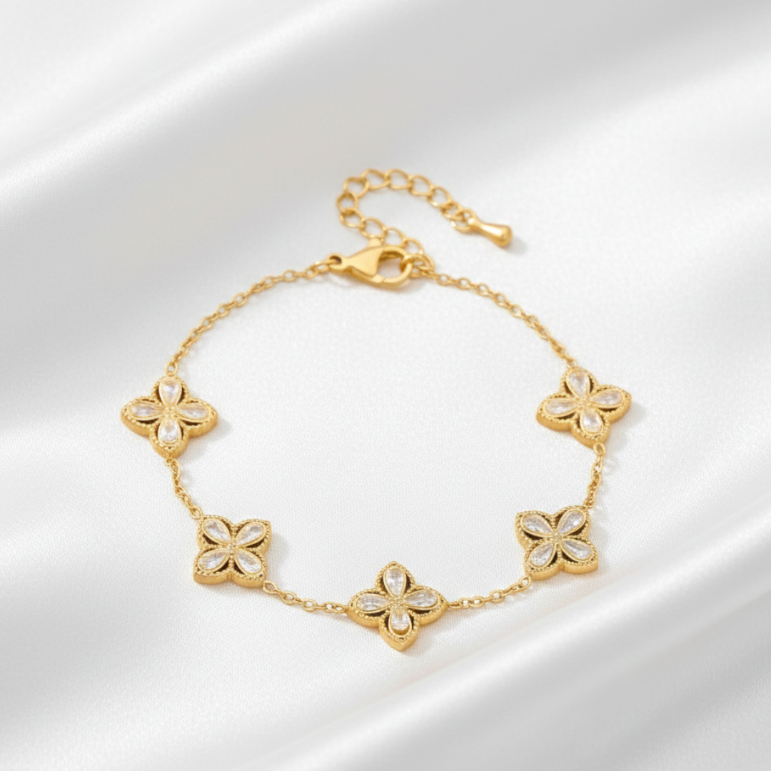 Aurora Fleur Titanium Bracelet