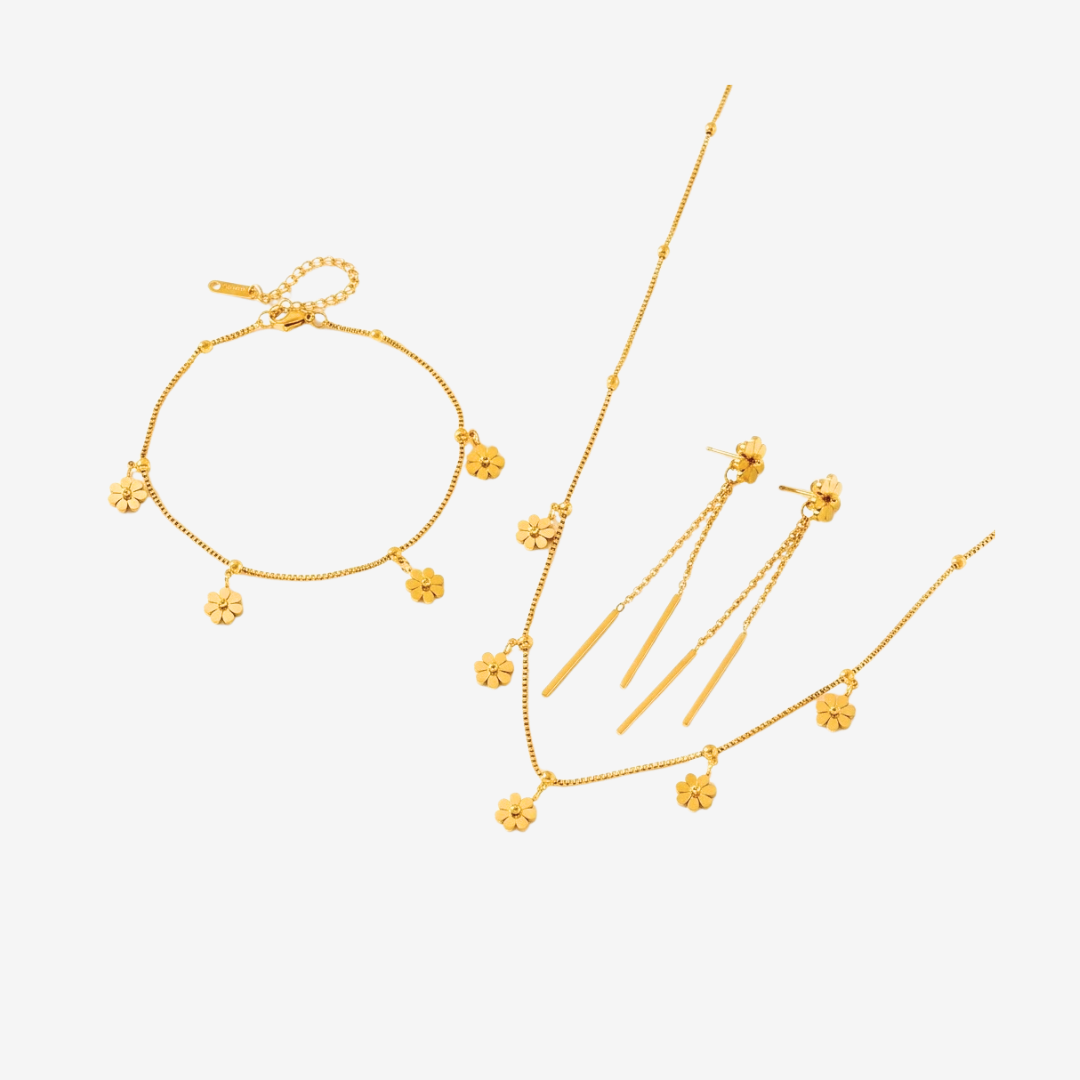 Bellis Atelier Gold Titanium Jewelry Set