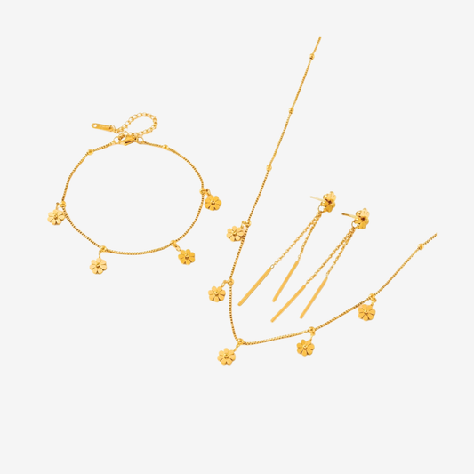 Bellis Atelier Gold Titanium Jewelry Set