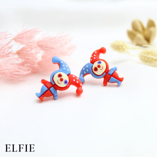 Big Circus Clown Stud Earring