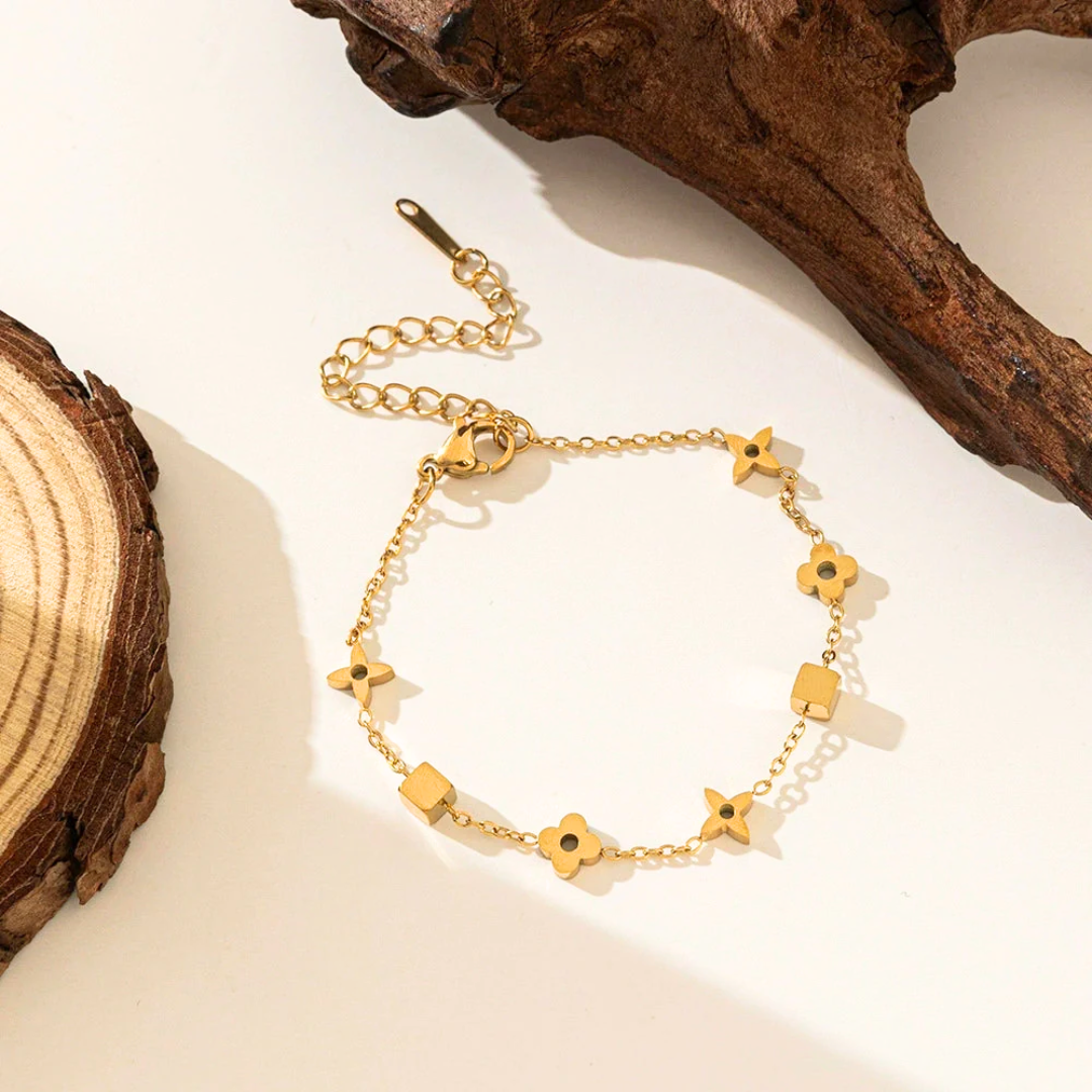 Bloom Cipher Gold Titanium Bracelet