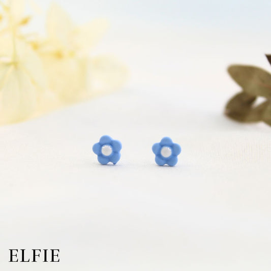 Blue Daisy Stud Earring