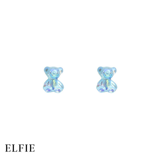 Blue Gummy Bear Stud Non-Titanium Earring