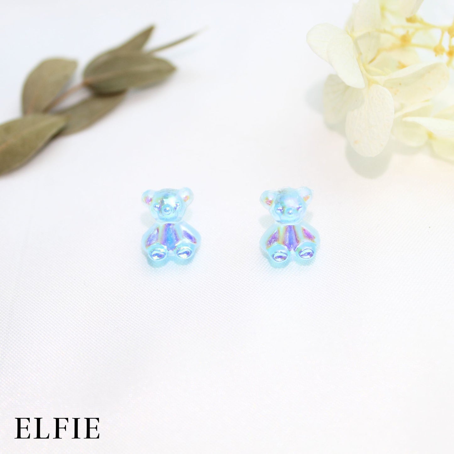 Blue Gummy Bear Stud Earring