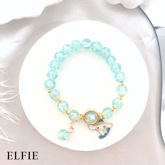 Cinnamoroll Blue Glass Bracelet