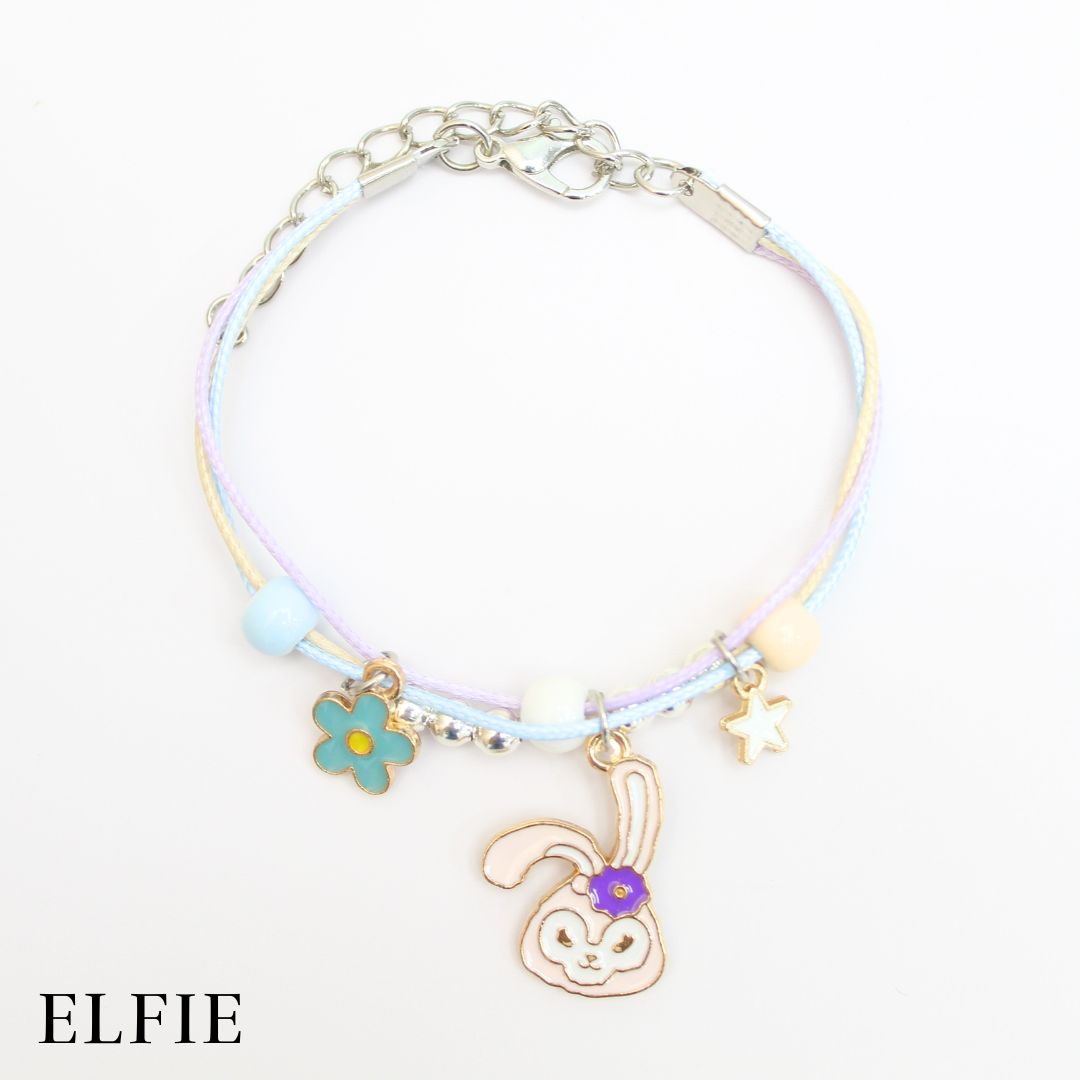 Cute Rabbit Floral Ceramic Bracelet