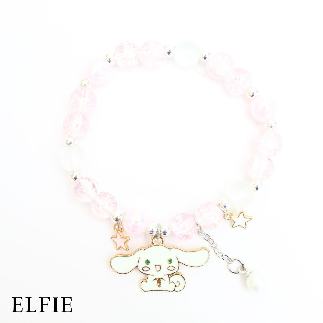 Happy Rabbit Extended Pearl Glass Bracelet
