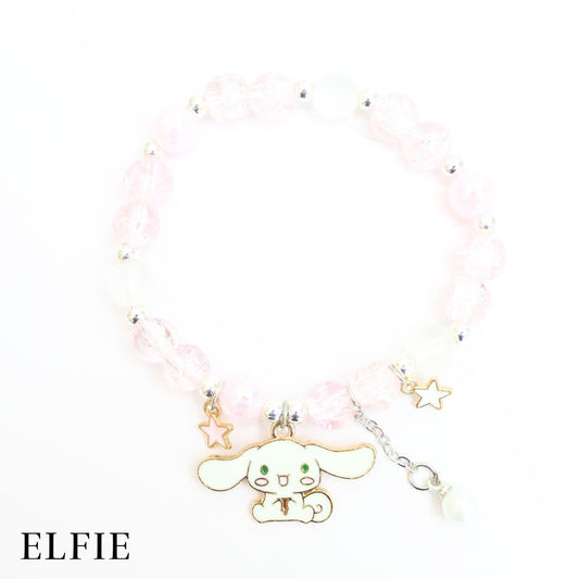 Happy Rabbit Extended Pearl Glass Bracelet
