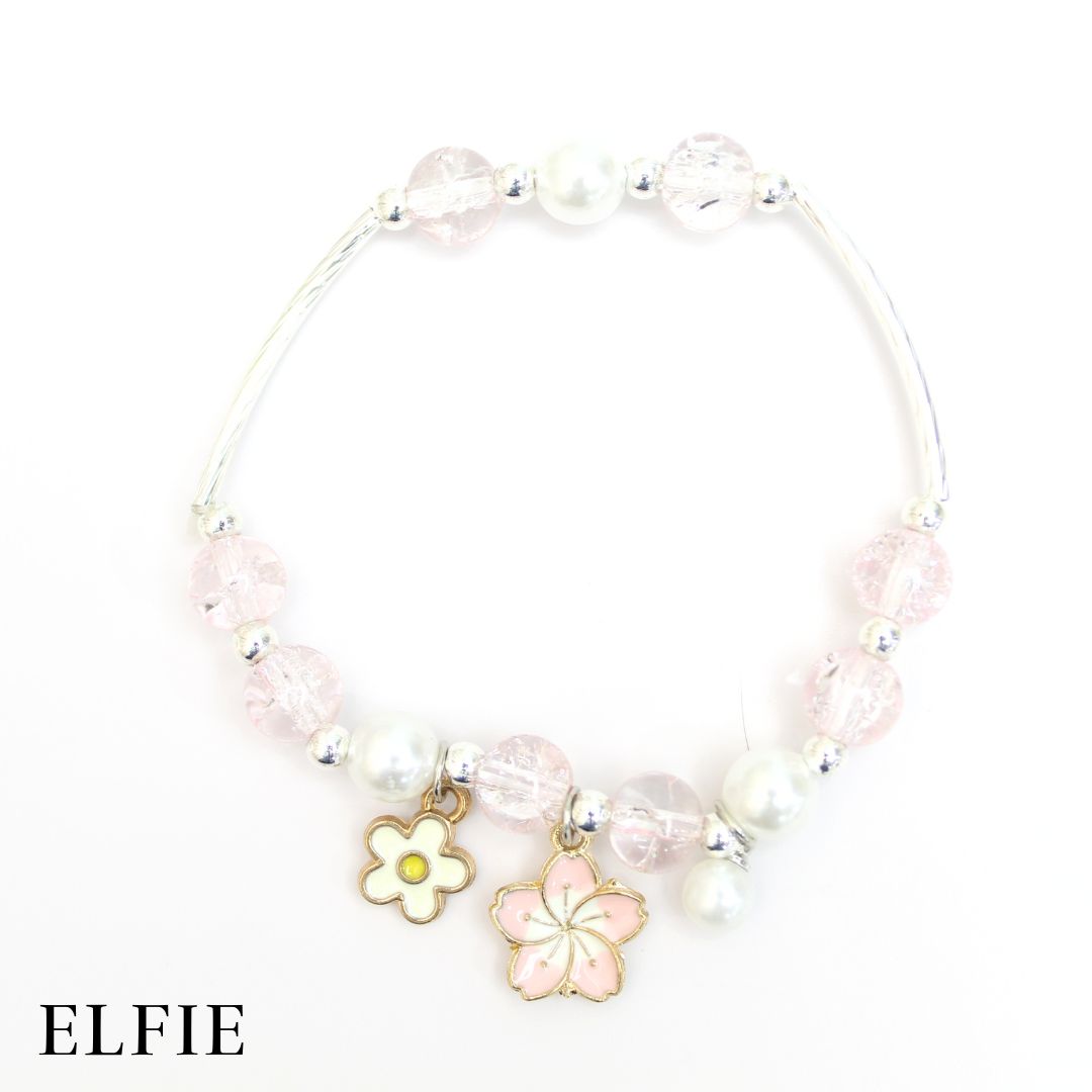 Sakura Floral Glass Bracelet