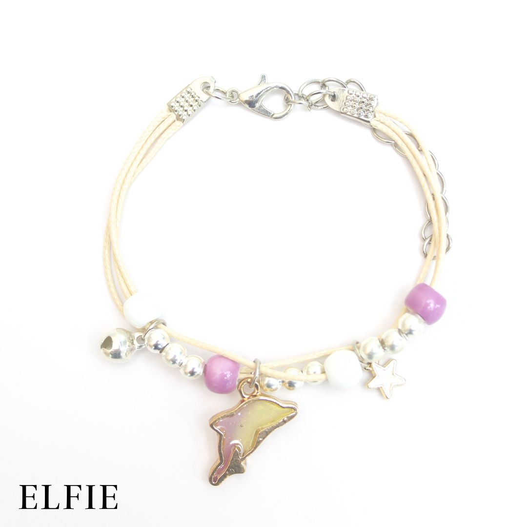 Glitter Dolphin Ceramic Bracelet