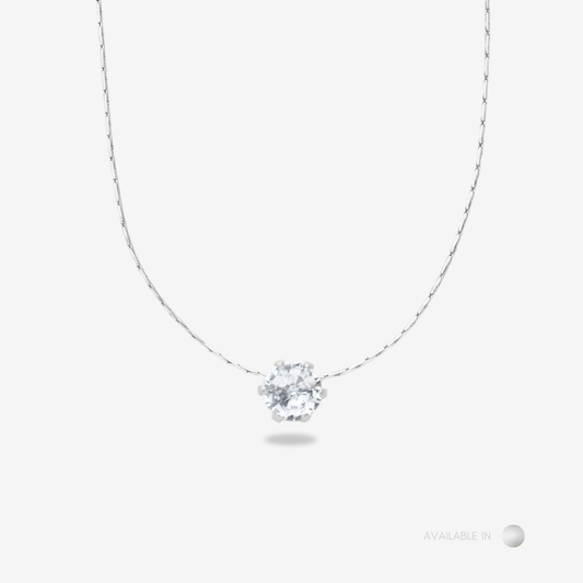 Clair Silver Titanium Necklace