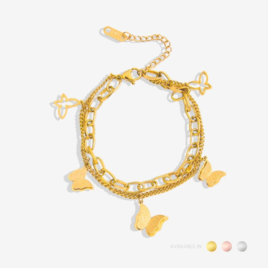 Butterfly Shine Titanium Bracelet