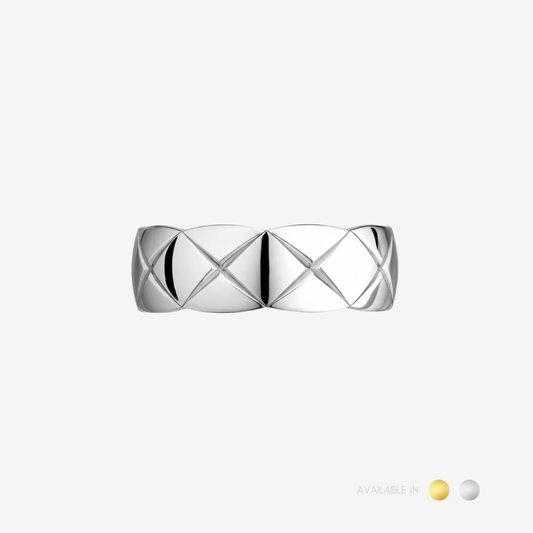 Calista Silver Titanium Ring