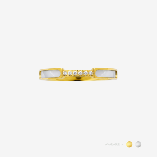 Cassandra Gold Titanium Ring