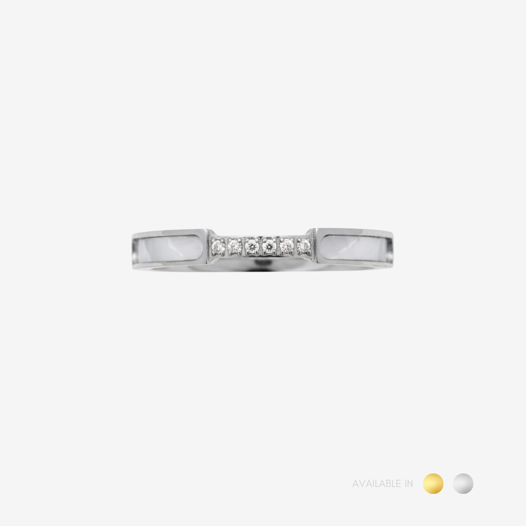 Cassandra Gold Titanium Ring