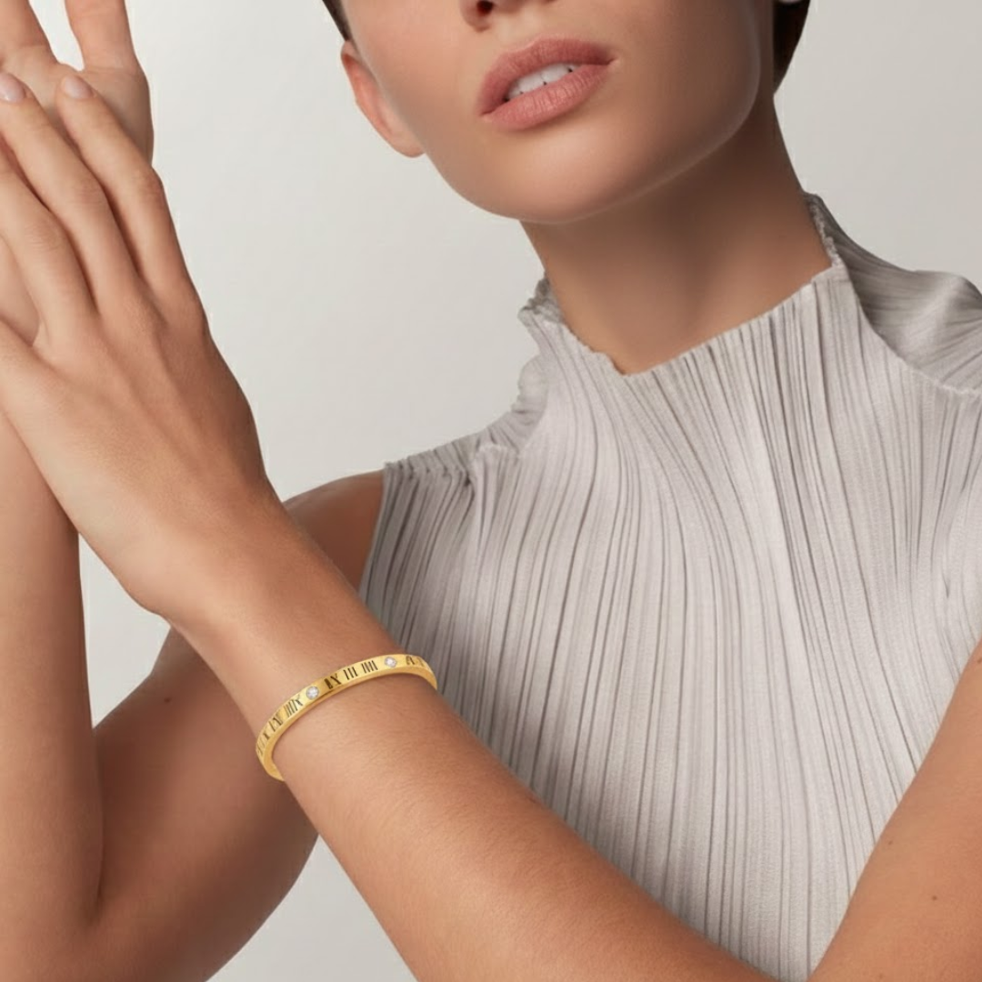 Celestime Gold Titanium Bangle