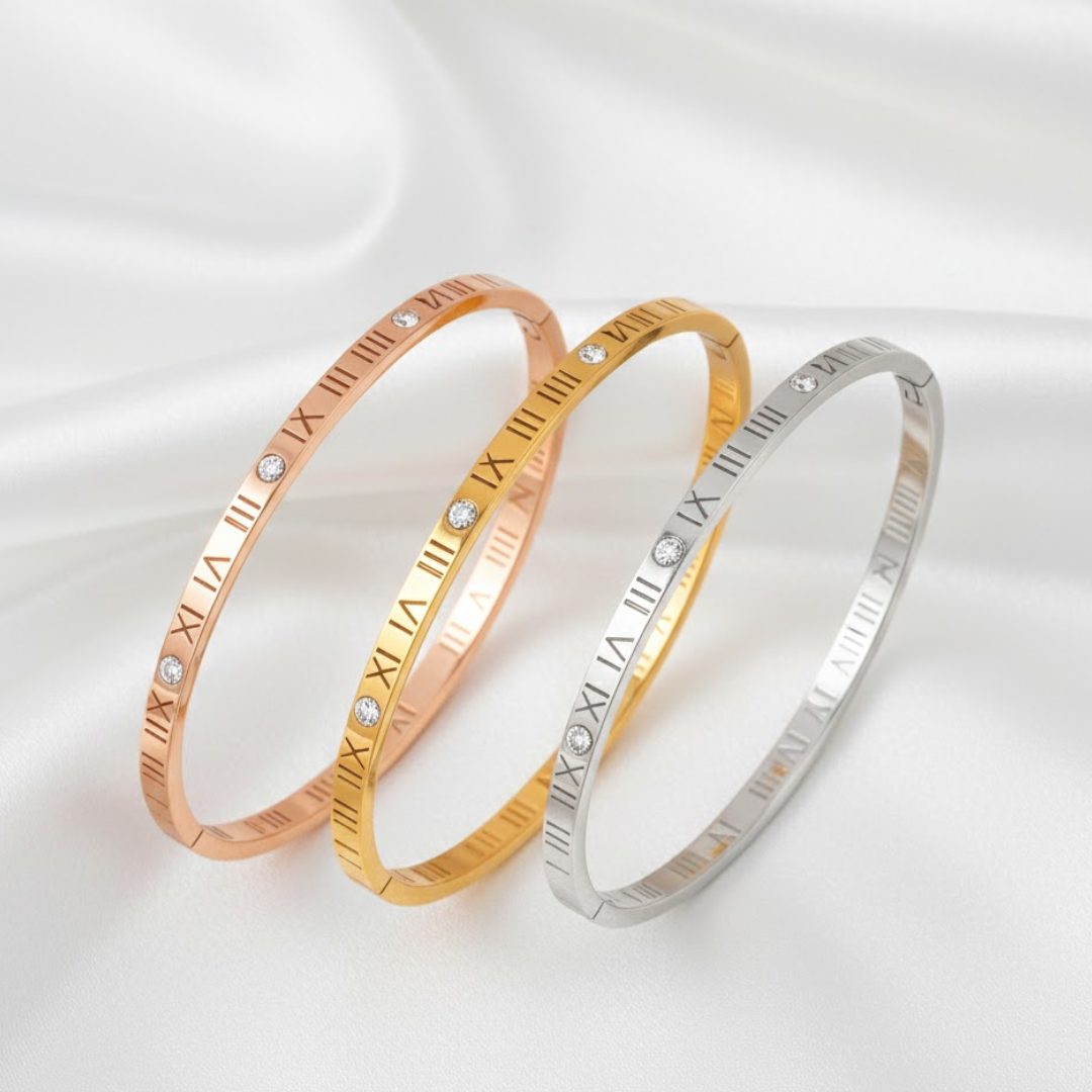 Celestime Rose Gold Titanium Bangle