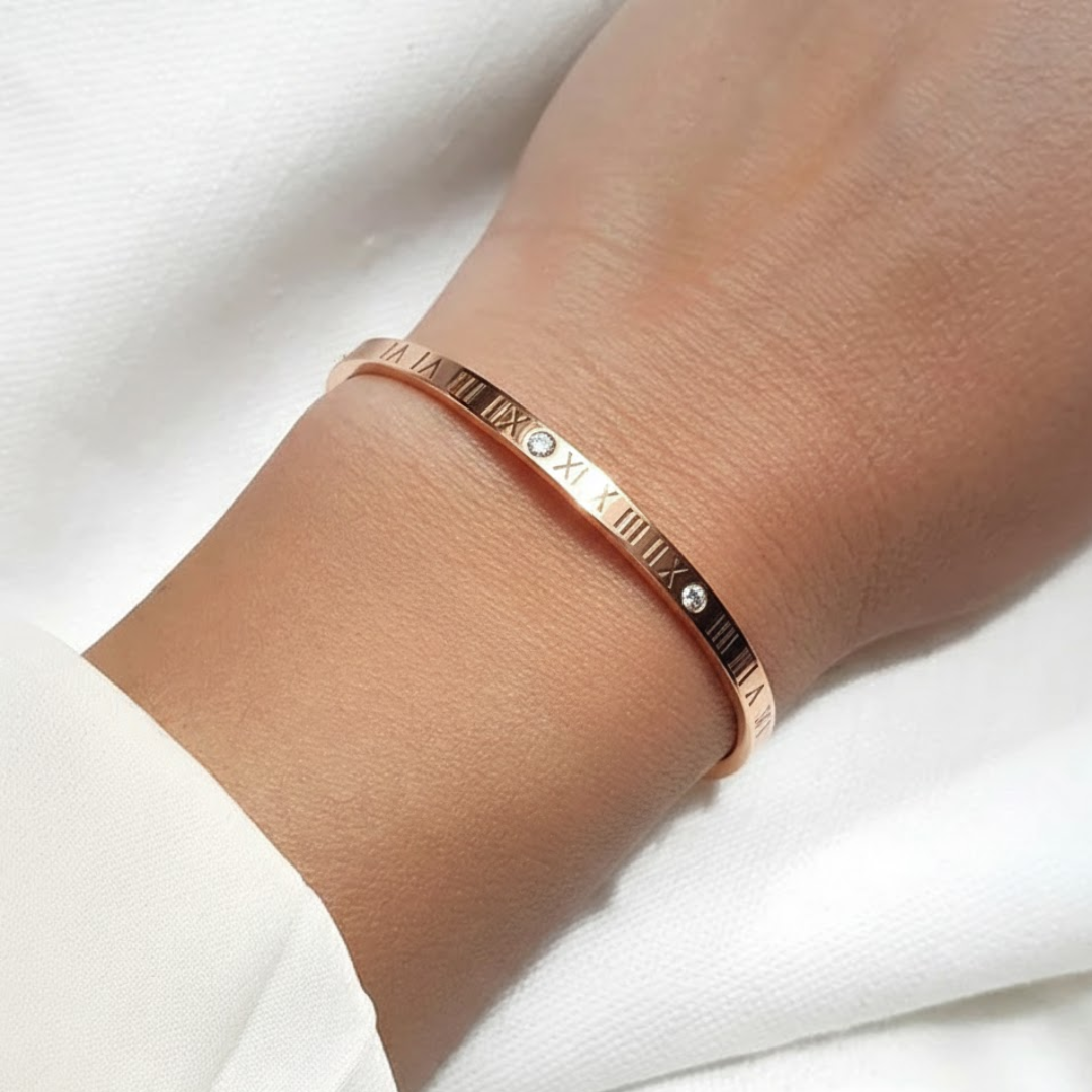 Celestime Rose Gold Titanium Bangle
