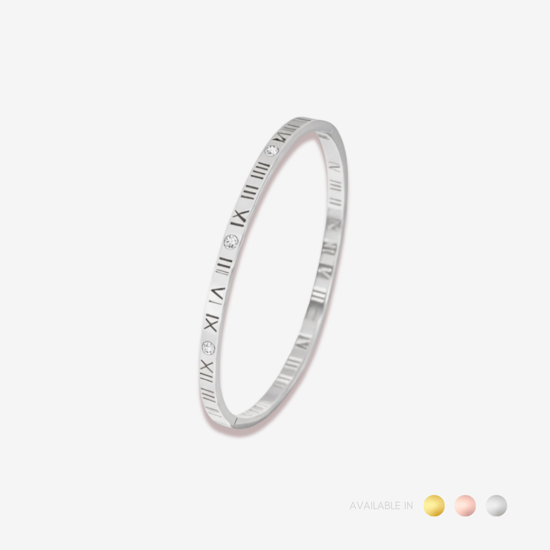 Celestime Silver Titanium Bangle