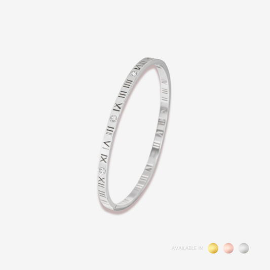 Celestime Silver Titanium Bangle