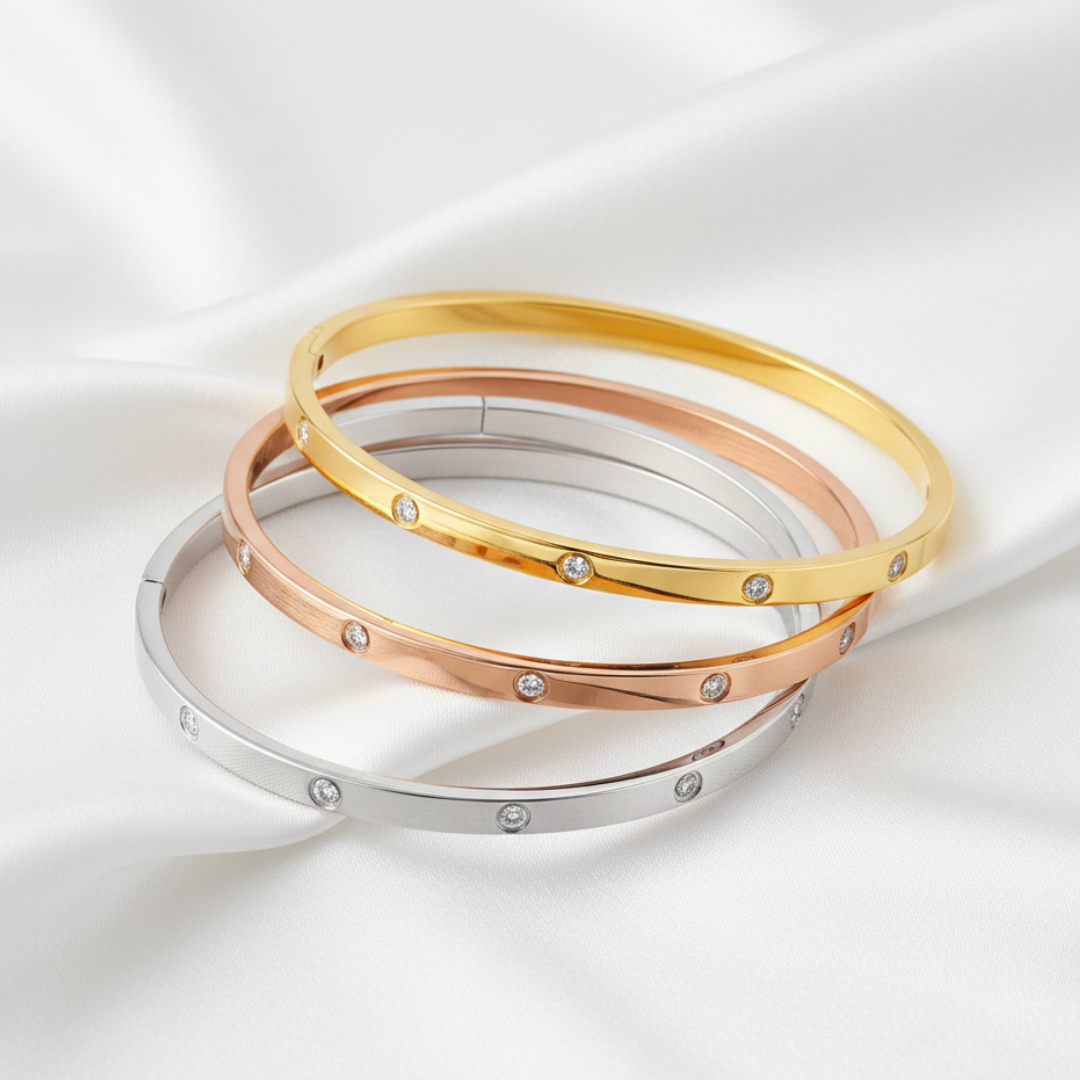 Celestique Silver Bangle
